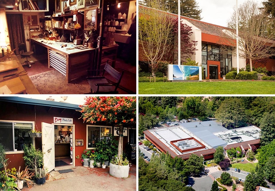 Original office, current building, original storefront, aerial of our current building