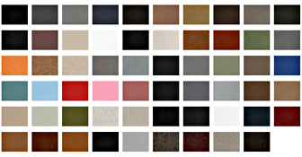 Swatches of Leather, Linen and Leatherette Materials for Pacific Albums