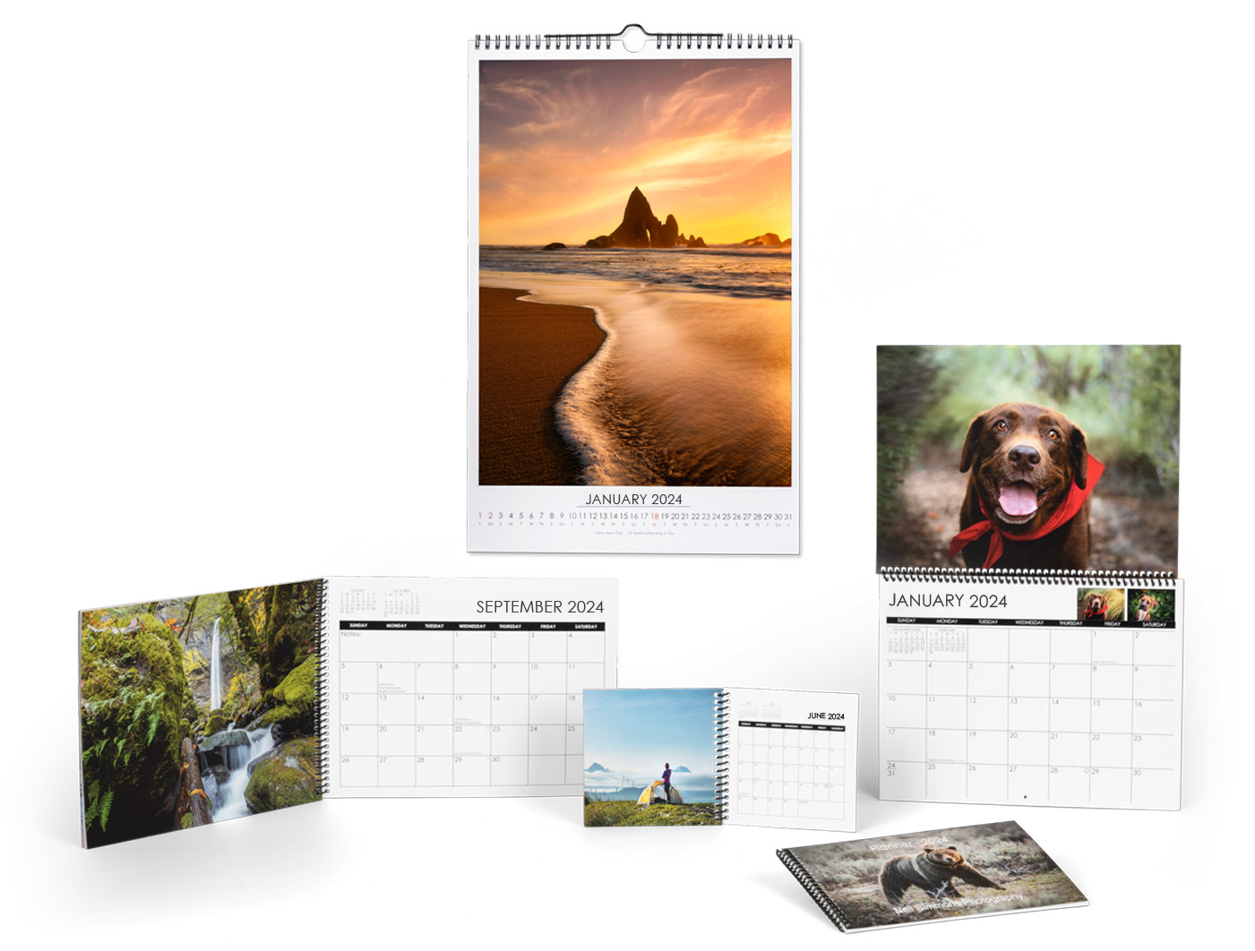 Custom Printed Personalized Photo Calendars