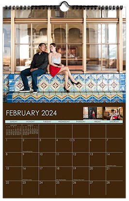 Custom Printed Monthly Personalized Photo Calendar Style CM2-2