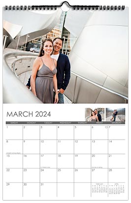 Custom Printed Monthly Personalized Photo Calendar Style CM2-3