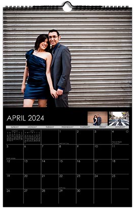 Custom Printed Monthly Personalized Photo Calendar Style CM2-4