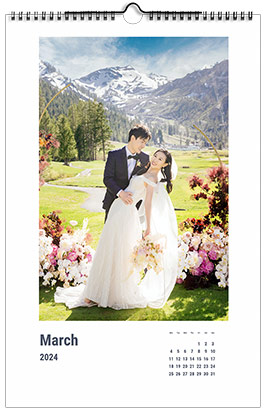 Custom Printed Monthly Photo Calendar Style CM14-3