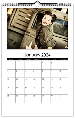 Custom Printed Monthly Photo Calendar Style CM16-1