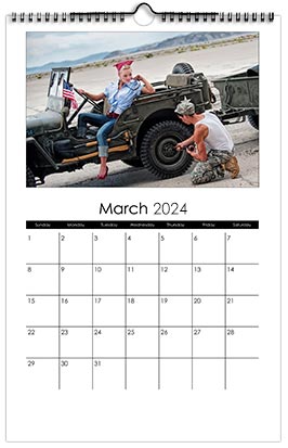 Custom Printed Monthly Photo Calendar Style CM16-3