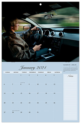 Custom Printed Monthly Photo Calendar Style CM20-1