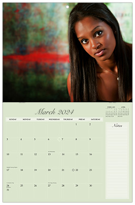 Custom Printed Monthly Photo Calendar Style CM20-3