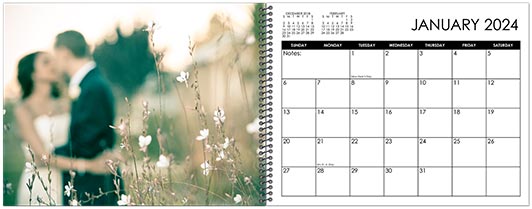 Custom Printed Monthly Photo Calendar Style CM50-1