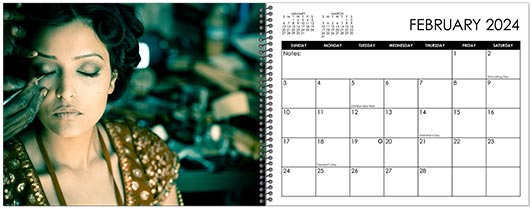 Custom Printed Monthly Photo Calendar Style CM50-2