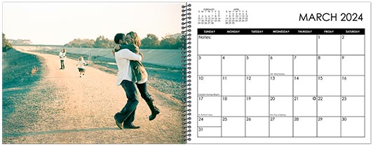 Custom Printed Monthly Photo Calendar Style CM50-3