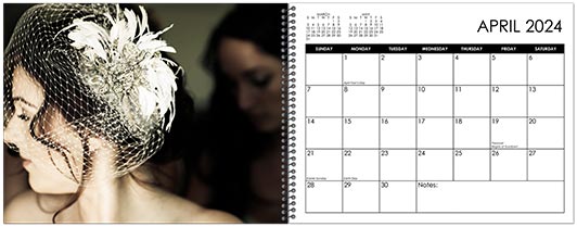 Custom Printed Monthly Photo Calendar Style CM50-4