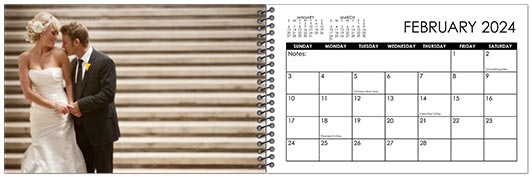 Custom Printed Monthly Photo Calendar Style CM60-2