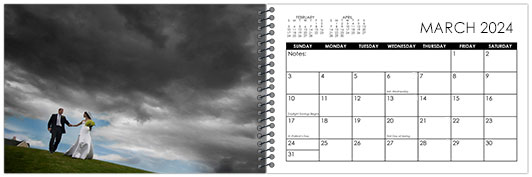 Custom Printed Monthly Photo Calendar Style CM60-3