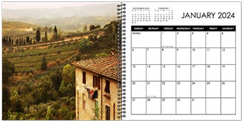 Custom Printed Monthly Photo Calendar Style CM70-1
