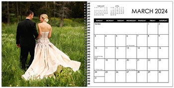 Custom Printed Monthly Photo Calendar Style CM70-3
