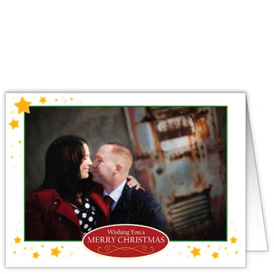 P104h Wishing You a Merry Christmas Holiday Card Design