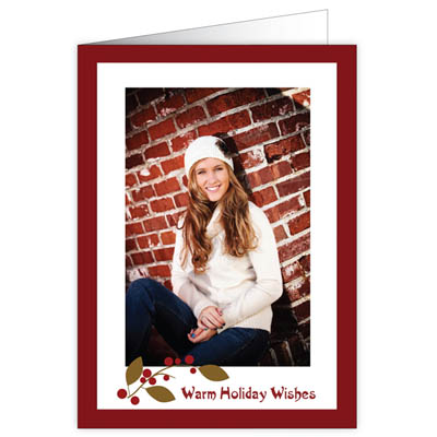 P158v Berries Holiday Card Design