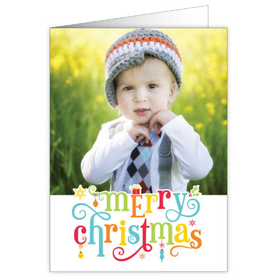 P236v Merry Christmas Holiday Card Design