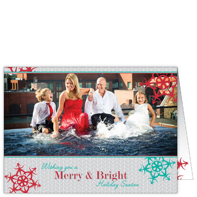 P242h Wishing You a Merry And Bright Holiday Season Card Design