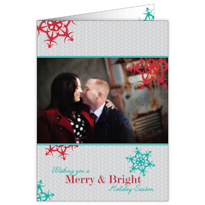 P242v Wishing You a Merry And Bright Holiday Season Card Design