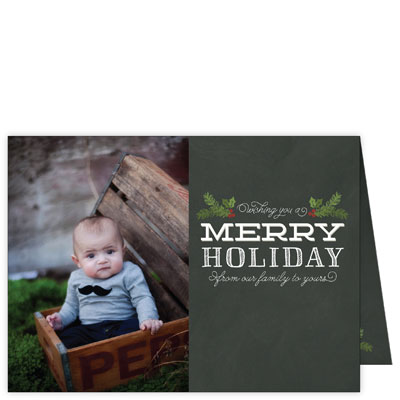 P246h Wishing You a Merry Holiday Card Design