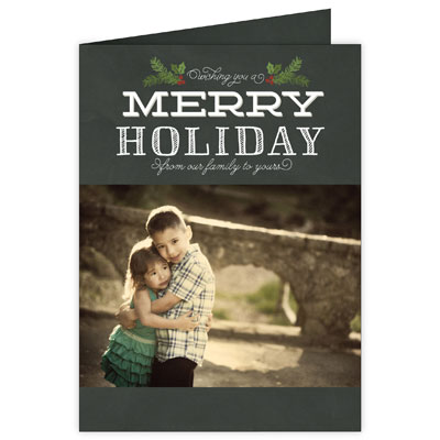 P246v Wishing You a Merry Holiday Card Design