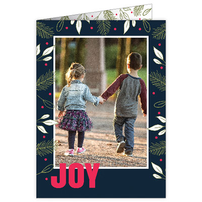 P254v Joy Holiday Card Design