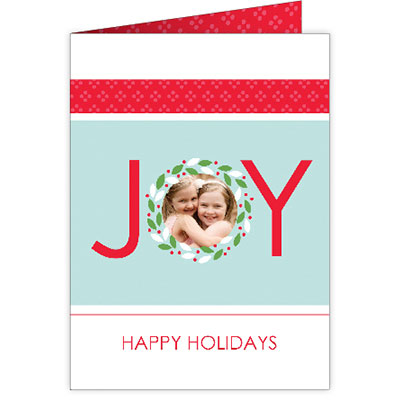 P258v Joy Happy Holidays Card Design