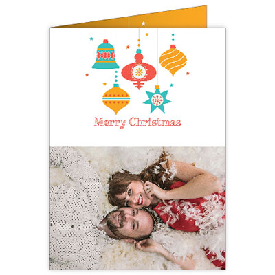 P268v Merry Christmas Holiday Card Design