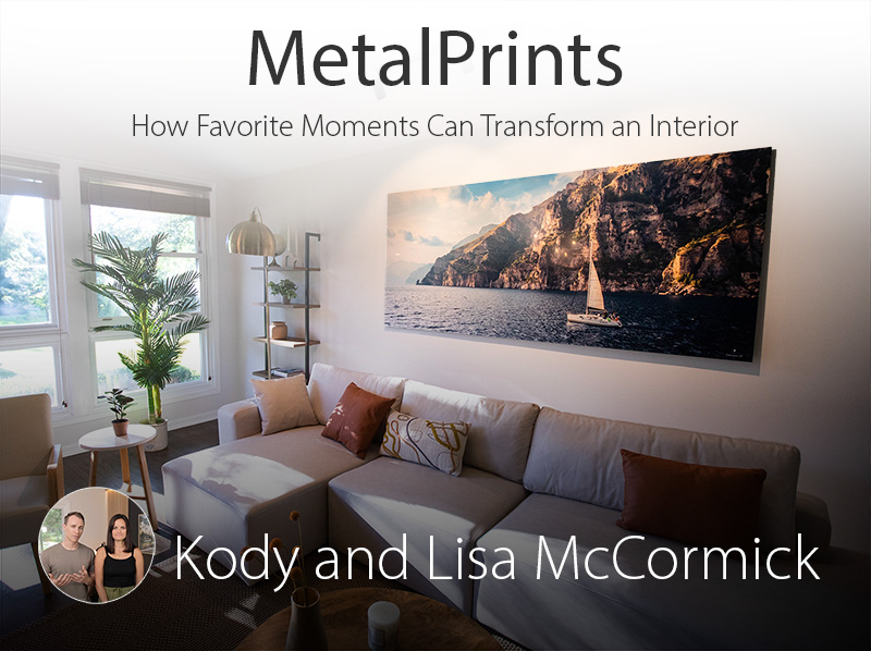 Large Size MetalPrints Lend to a Travel-Inspired Living Room