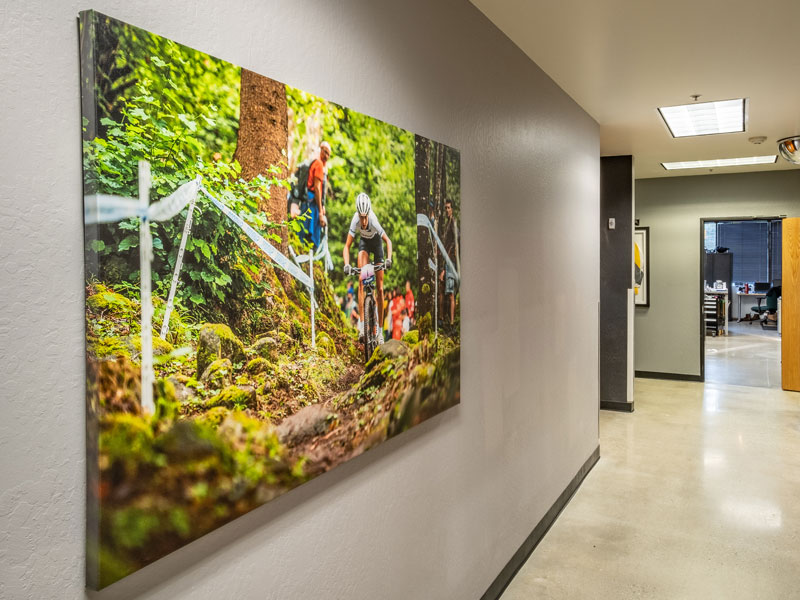 Canvas Print at Fox Racing Shox Headquarters in Scotts Valley, CA