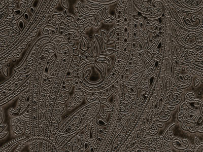 Tooled Paisley Black Pearl