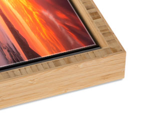 Bamboo Slim Float Frame with a Carbonized Finish