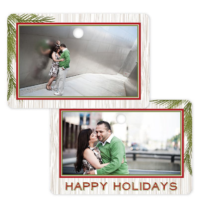 Happy Holidays 120 - Rectangle Metal Ornament