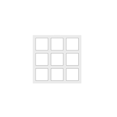 16x16 Mat with (9) 4x4 Windows