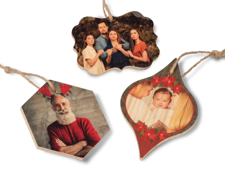 Order Bamboo Photo Ornaments in Different Shapes Online
