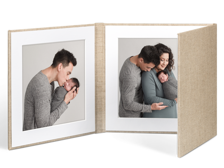 Matted Image Folios for Tabletop Display and Presentation