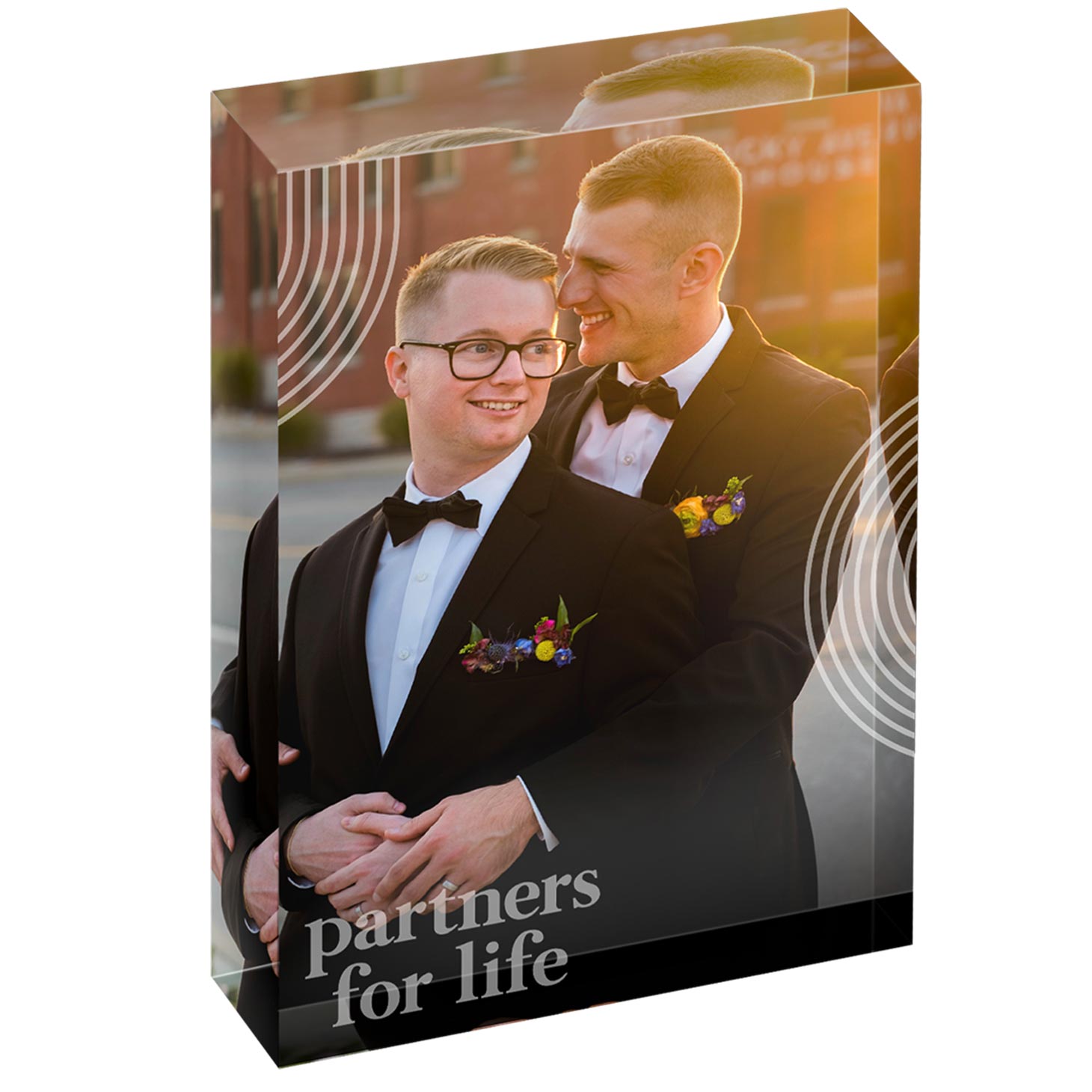 Partners for Life - Engraved Acrylic Blocks