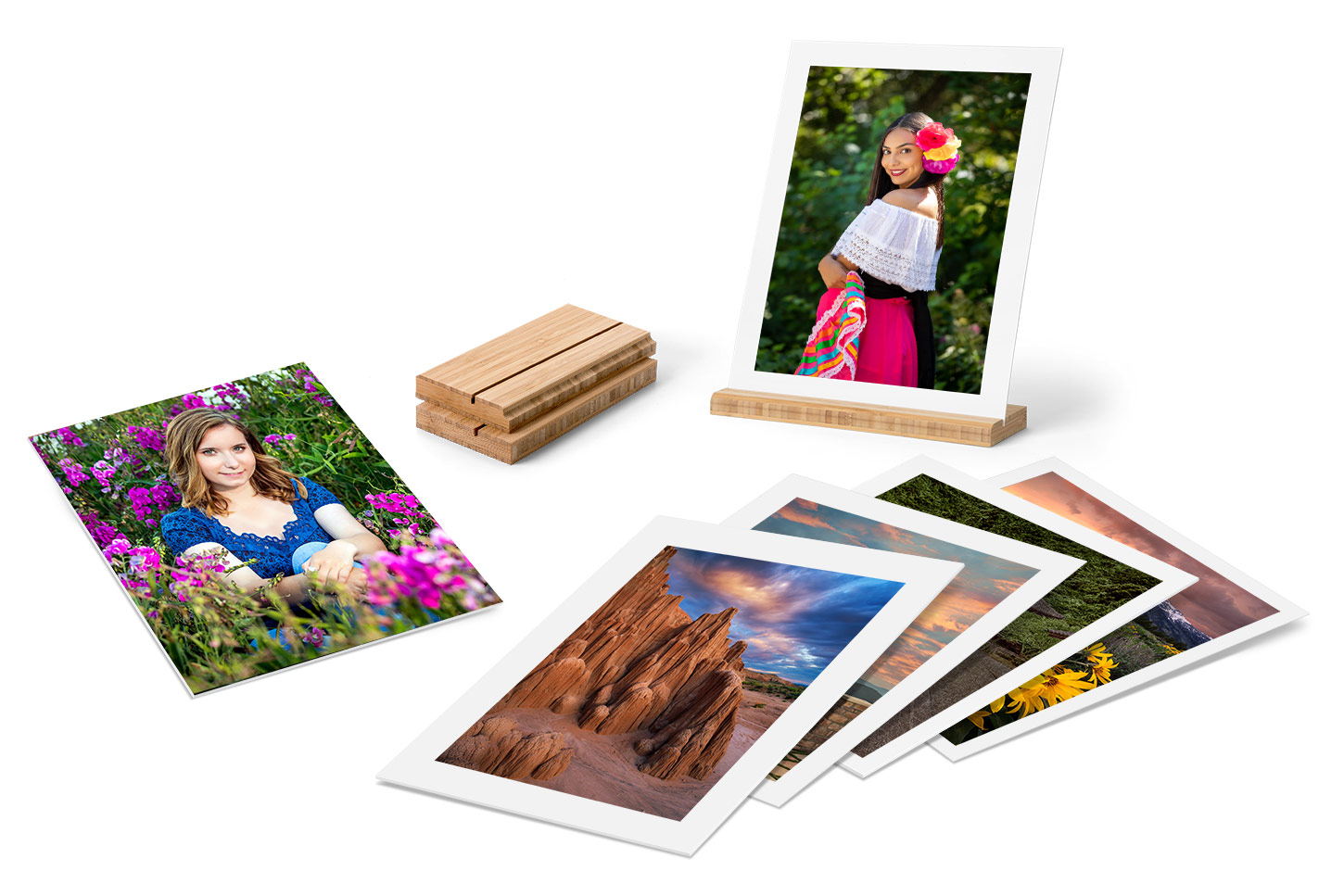 Gallery Boards feature your images or artwork printed on 4-ply textured mat board made from 100% recyled content.