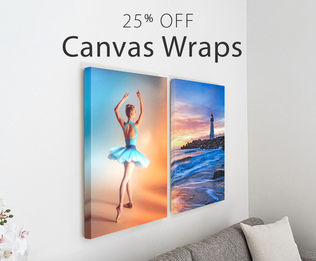 25% Off Fine Art Canvas Wraps!