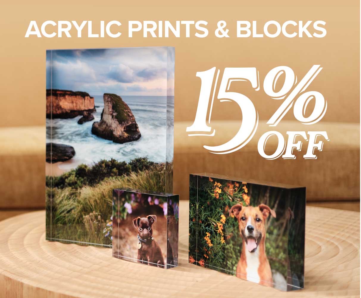 15% Off Acrylic Prints!