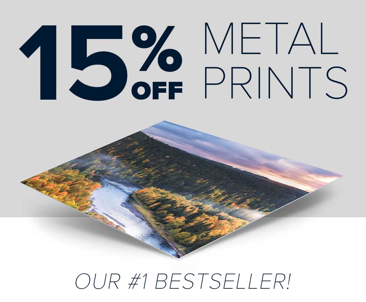 15% Off MetalPrints!
