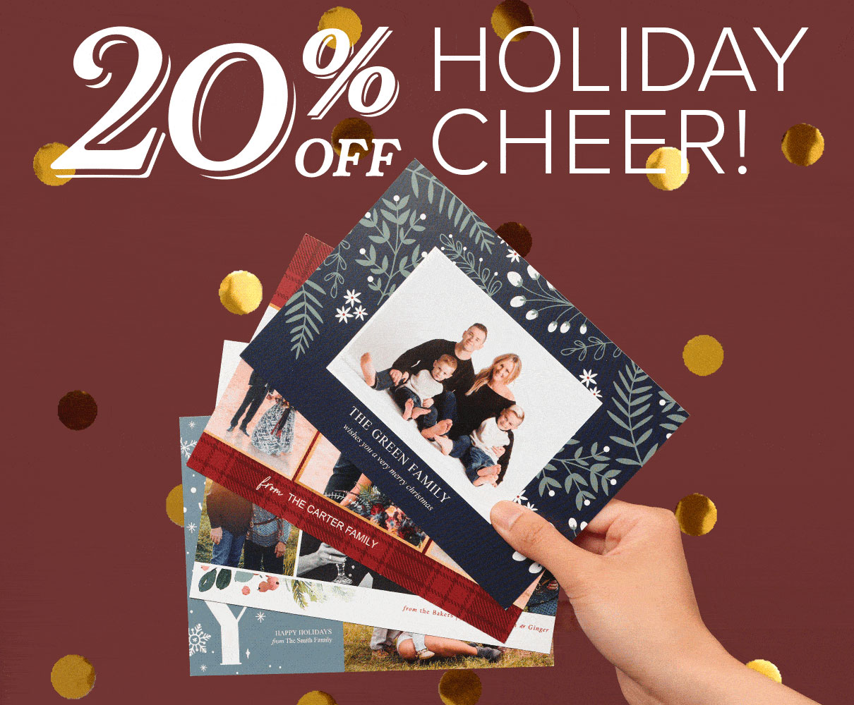 20% Off Press Printed Cards!