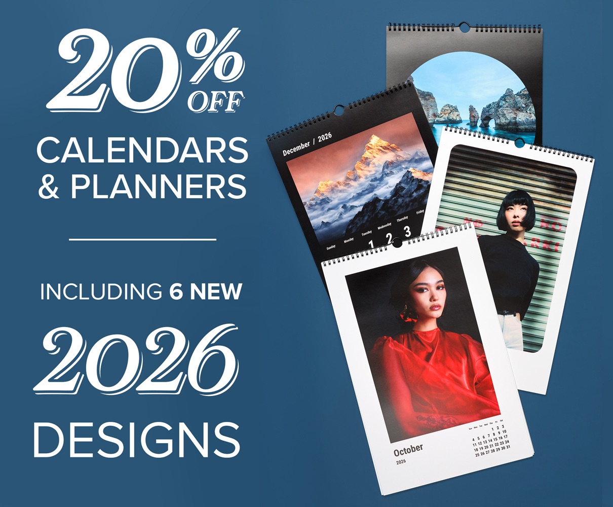 20% Off Calendars & Yearly Planners